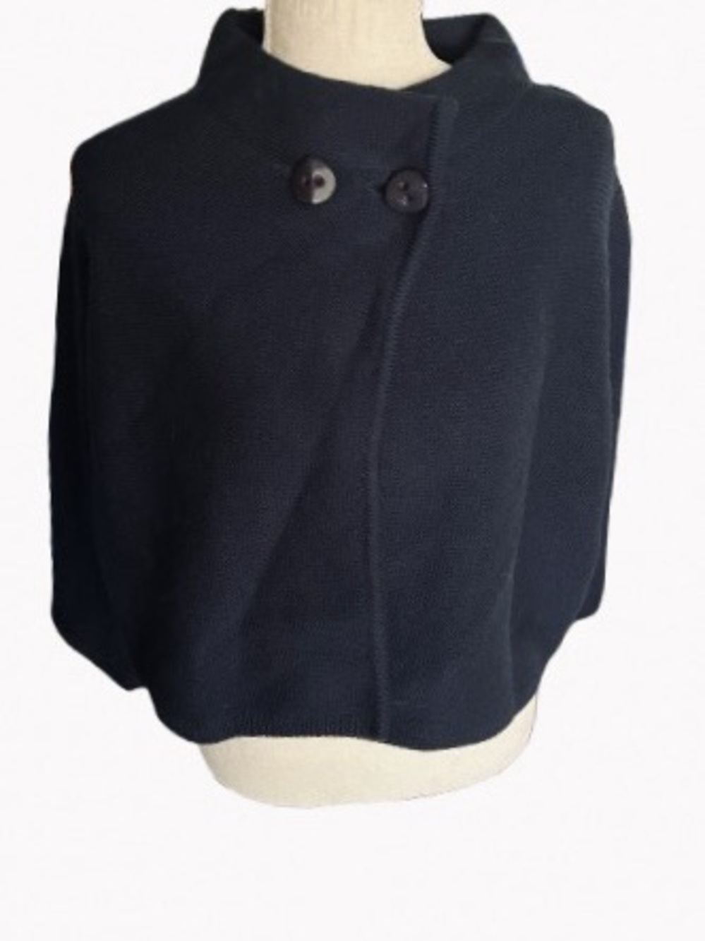 NWT Merino Wool ELIE TAHARI Large Cardigan Merino Wool Designer Blue Preppy